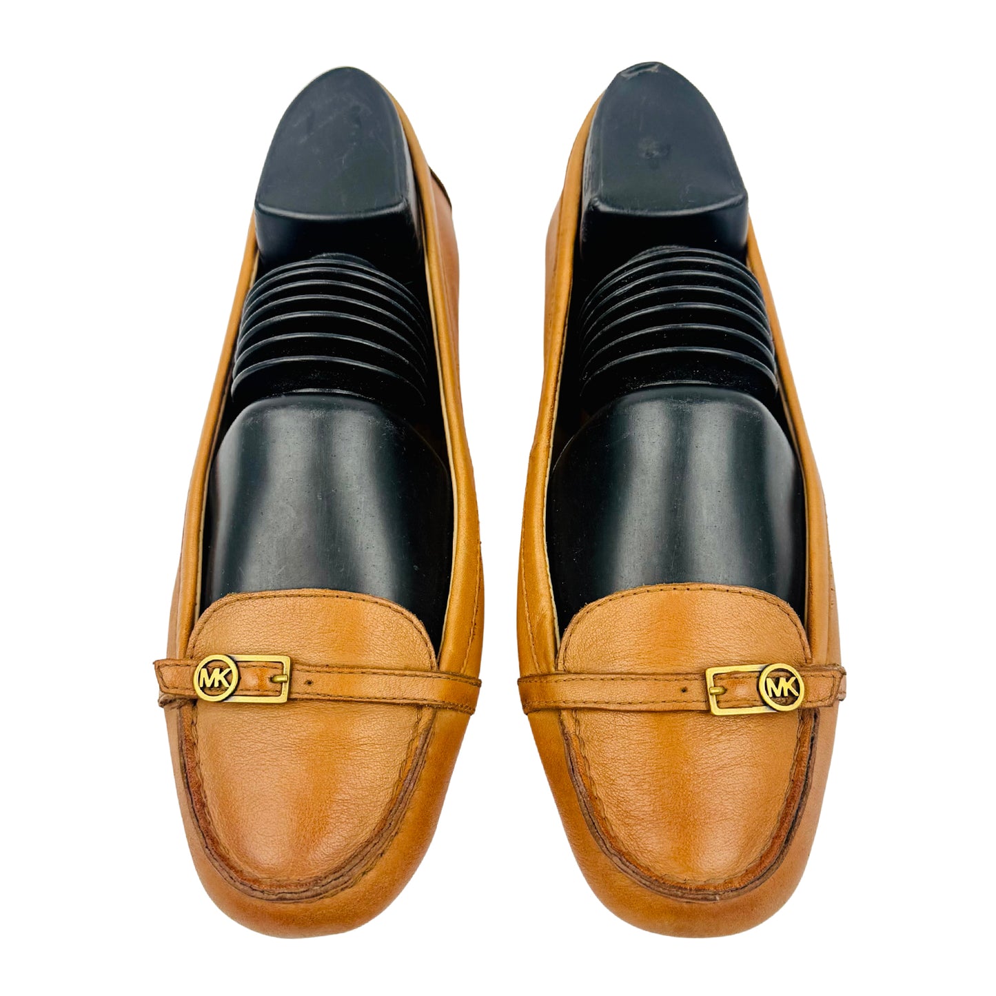 Michael Kors Brown MK Logo Buckle Loafers (Size 38.5)