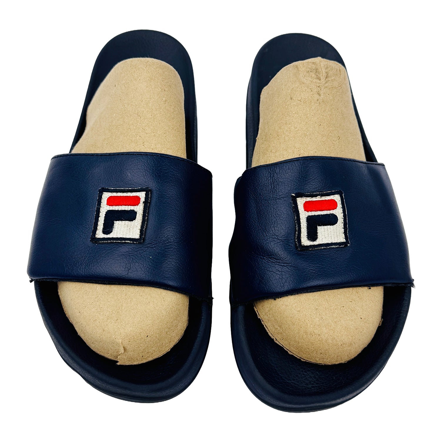 Front image of Fila Drifter Blue Slides (Size 43)