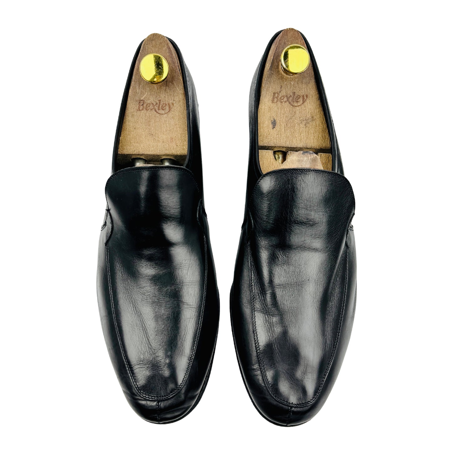 Christian Dior Men's Black Leather Loafers (Size 44)