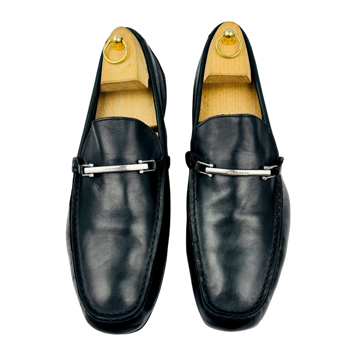 Hugo Boss Doster Black Leather Loafers (Size 43.5) - 50239924