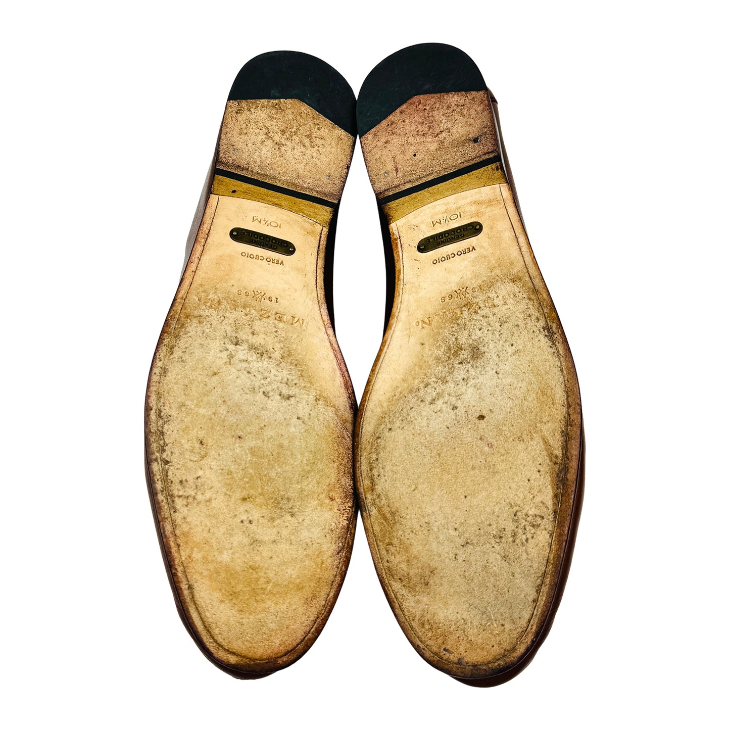 Mezlan Dark Brown Leather Tassel Loafers (Size 43/43.5)