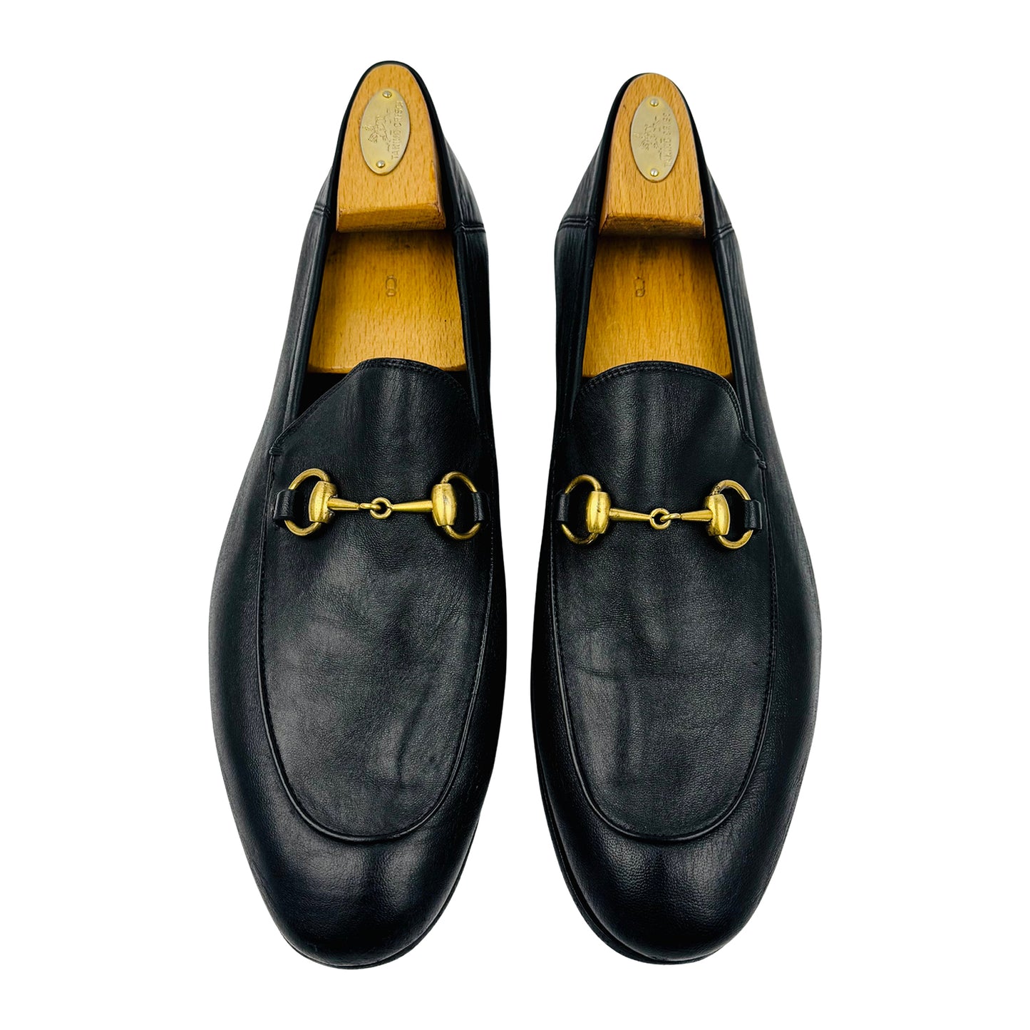 Gucci Men's Jordaan Black Leather Loafers (Size 43.5)