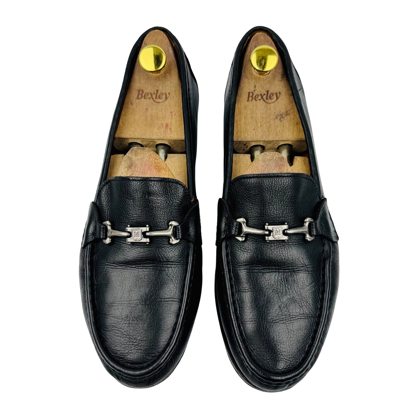 Bruno Magli Men's Black Genuine Leather Loafers (Size 44/44.5)