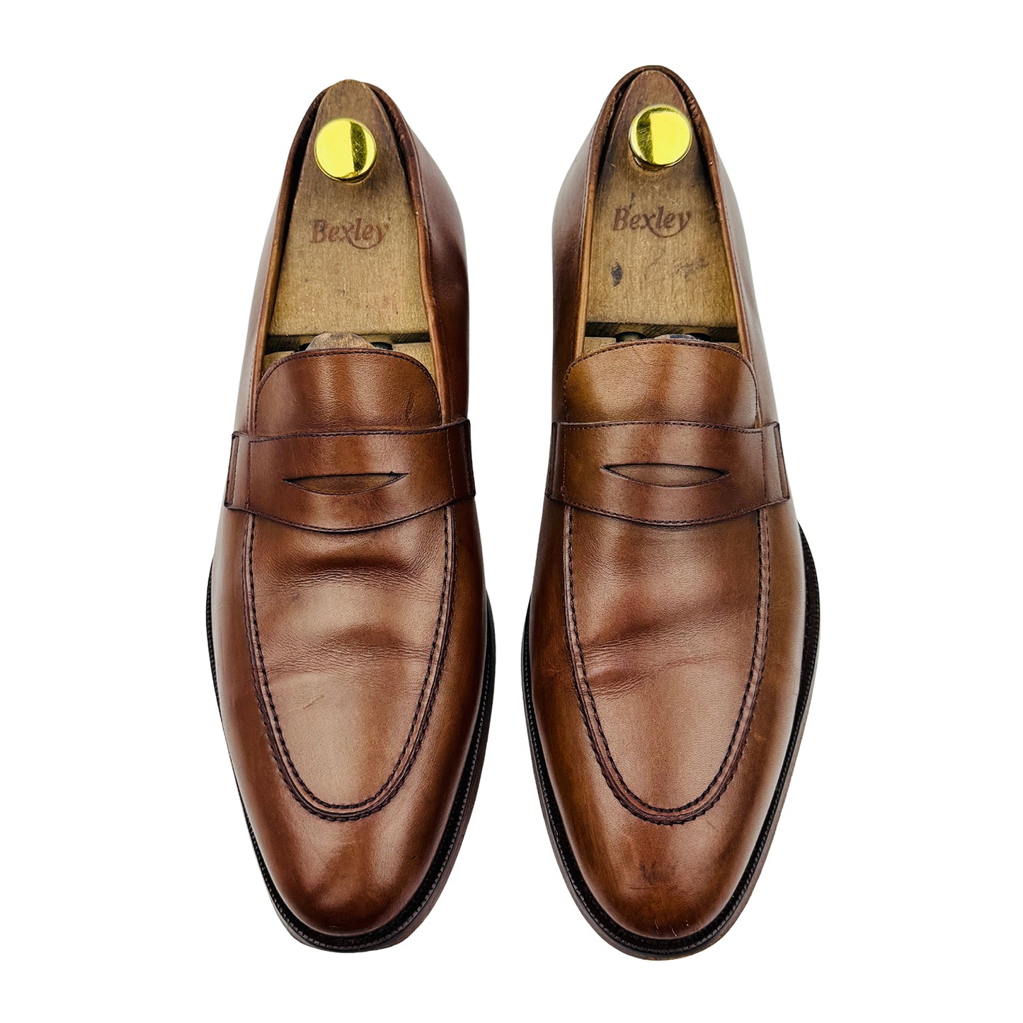 Jack Erwin Men's Luke Brown Penny Loafers (Size 44/44.5)