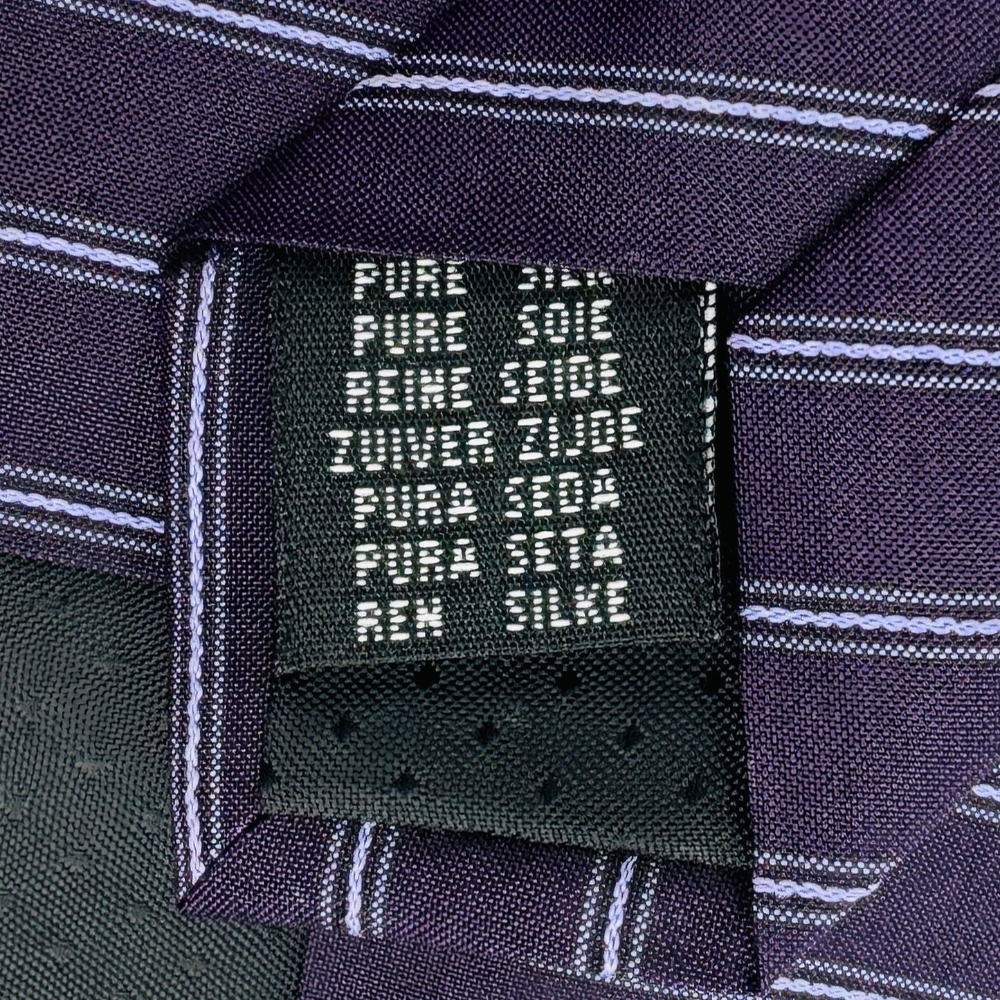 Daniel Hechter Dark Purple Stripes Tie (Size Regular)