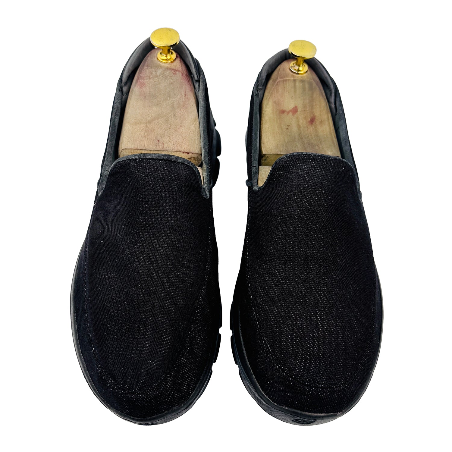 Front image of Skechers Men's Go Walk 3 Black Shoes (Size 42.5) - 53984 BBK