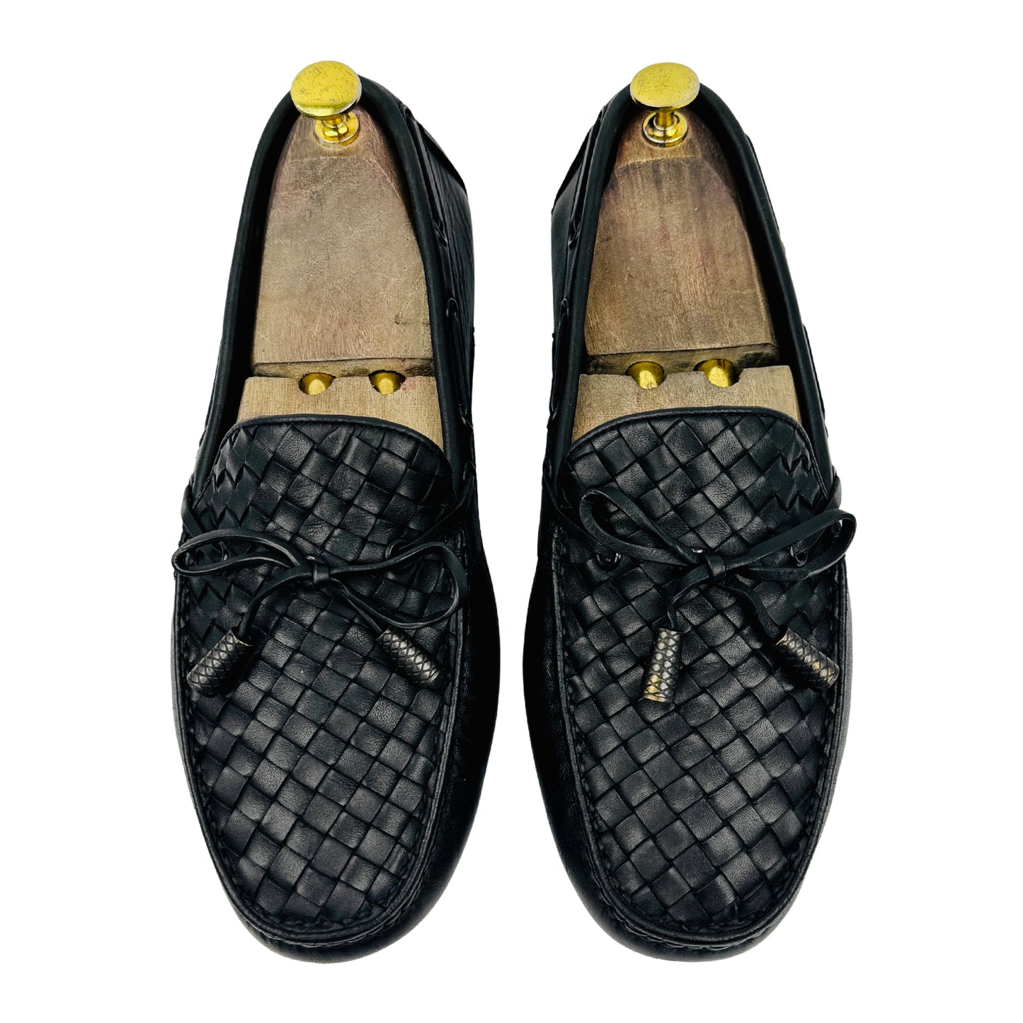 Bottega Veneta Men's Black Driver Loafers (Size 42)