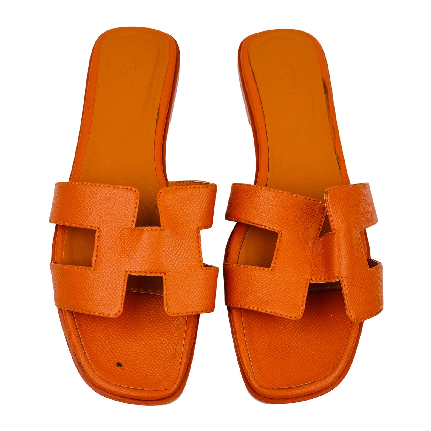 Hermès Oran Orange Slides (Size 41) - H202272Z