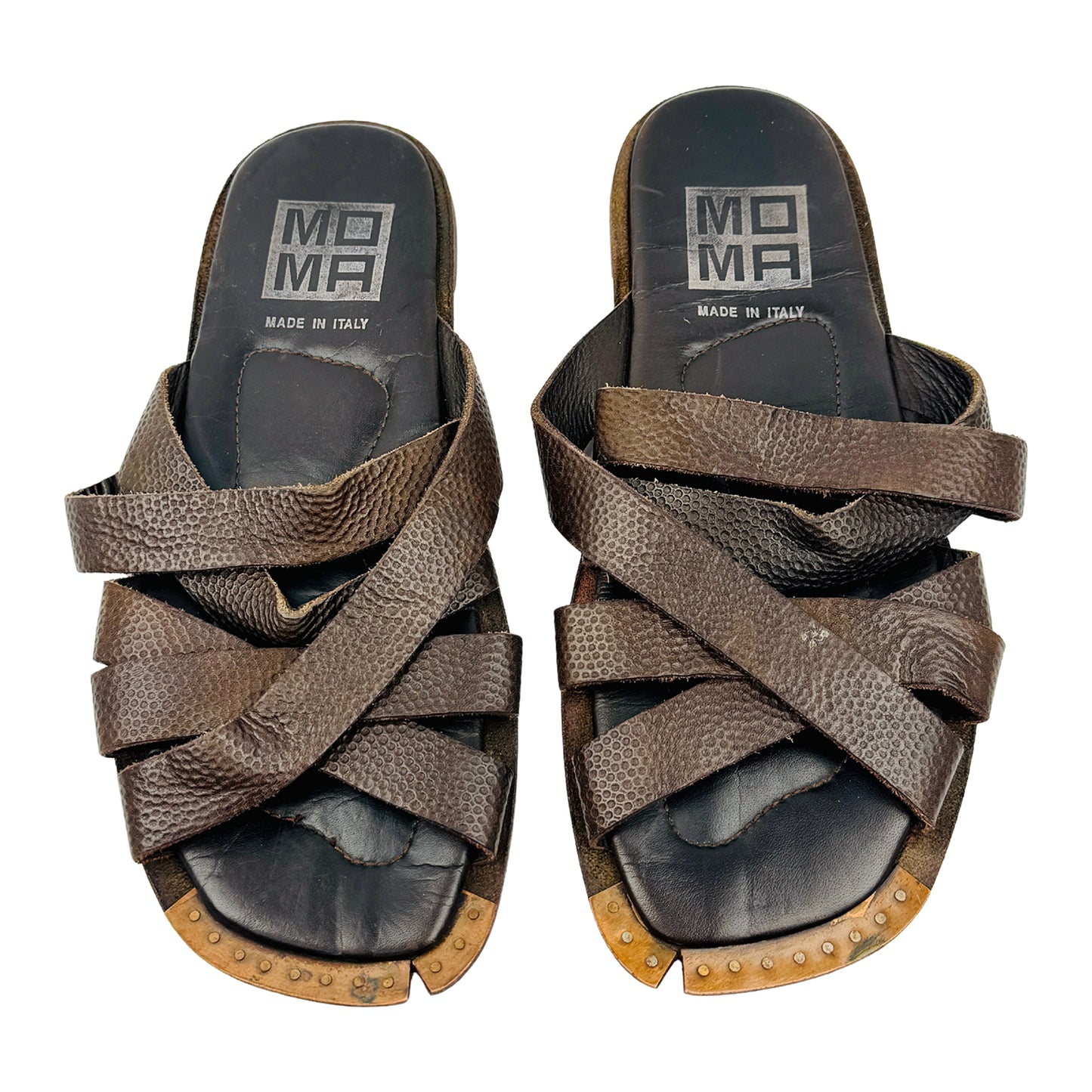 Brador Men's Cody Dark Brown Sandal Slippers (Size 40/41)