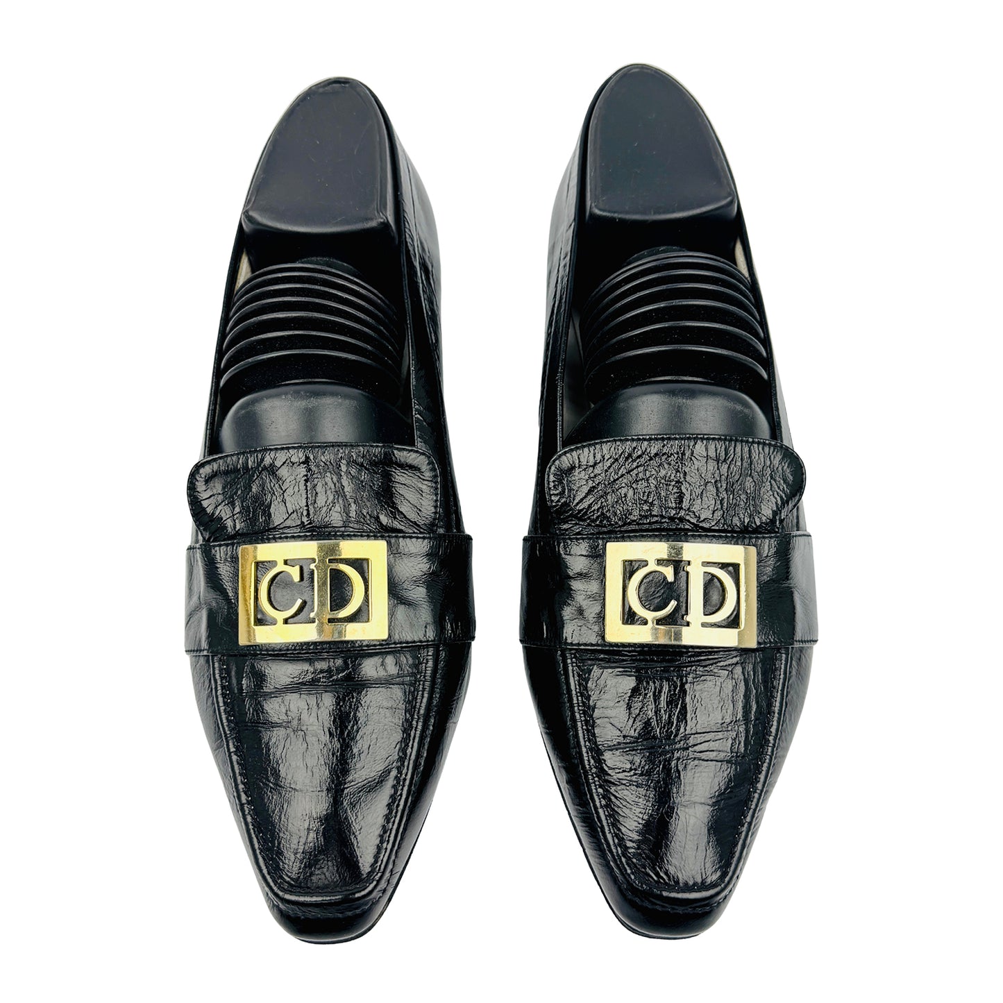 Christian Dior Women's Black Patent Leather Pumps (Size 38)