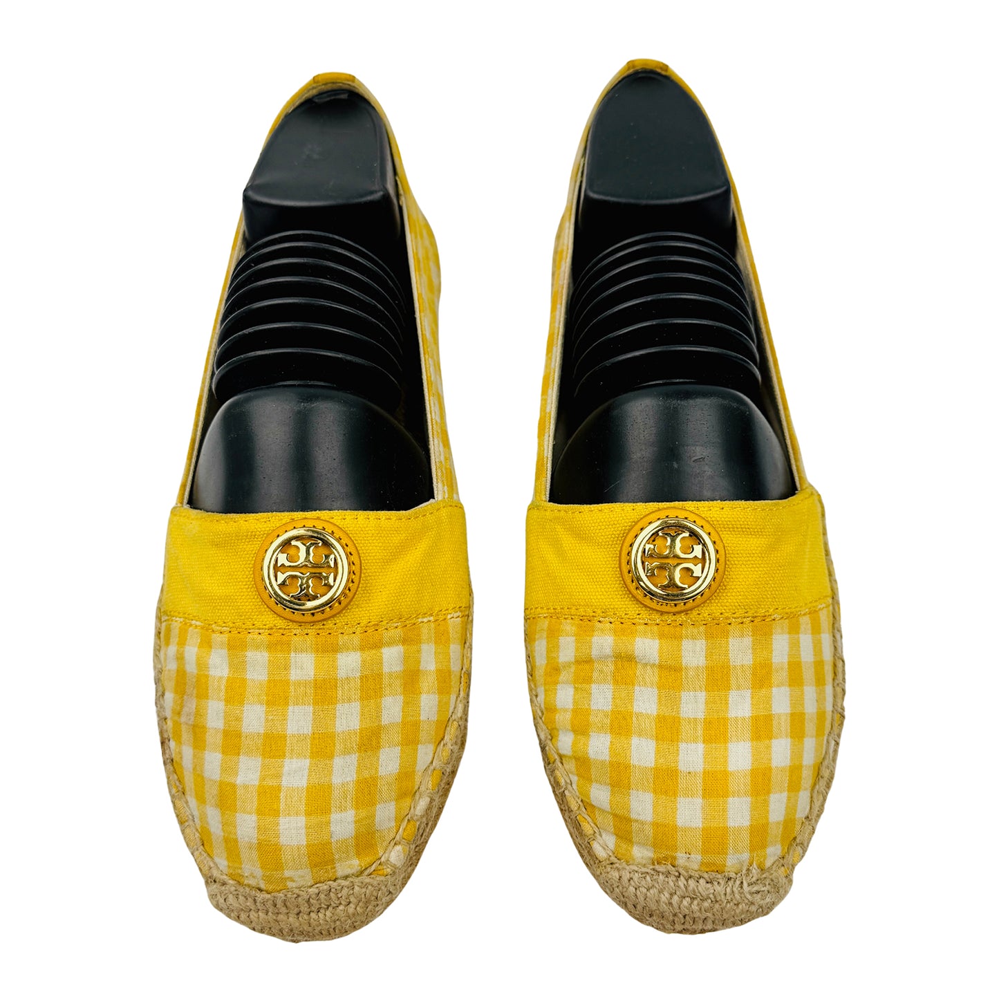 Tory Burch Gingham Espadrille Shoes (Size 40)