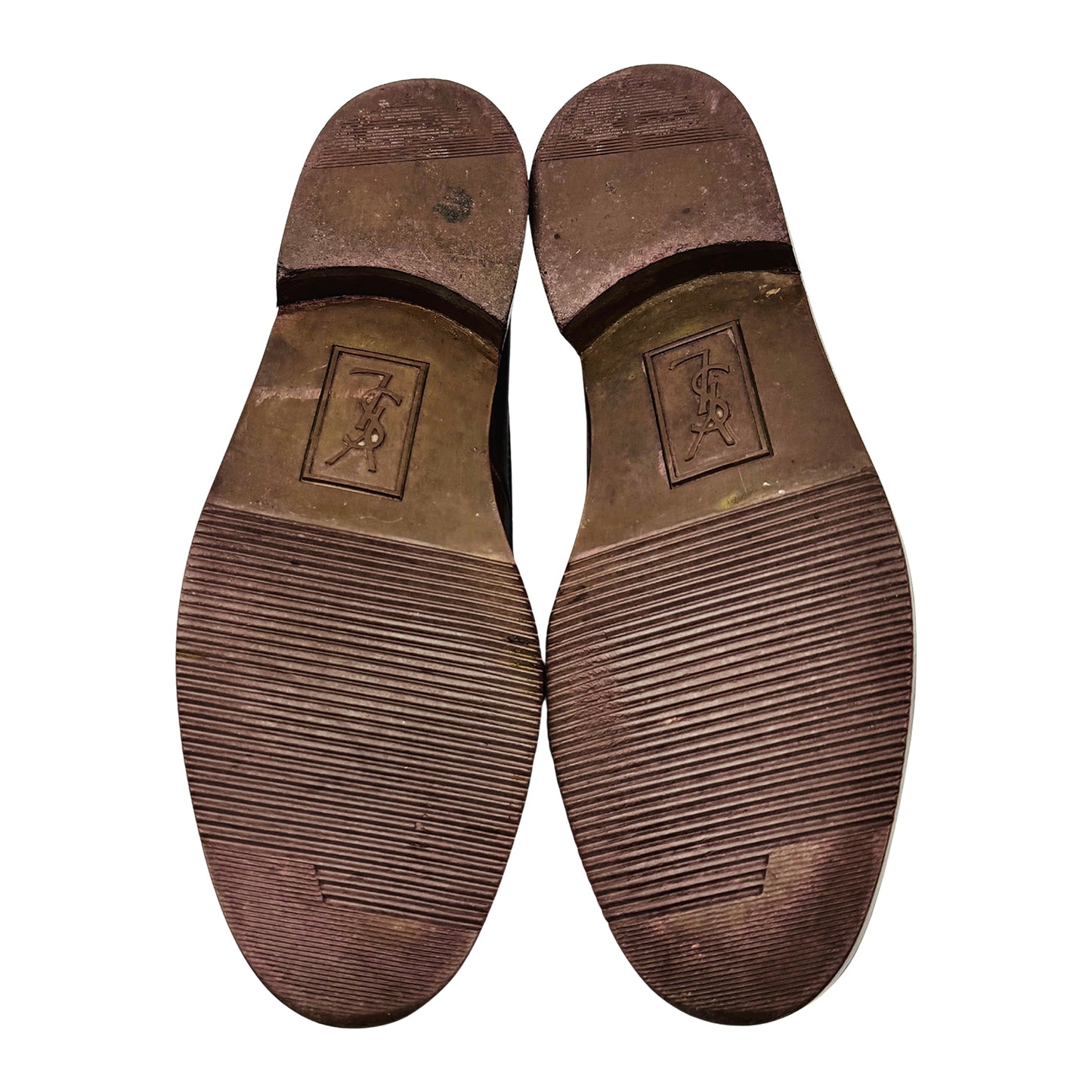 Yves Saint Laurent Dark Brown Leather Tassel Loafers (Size 40)