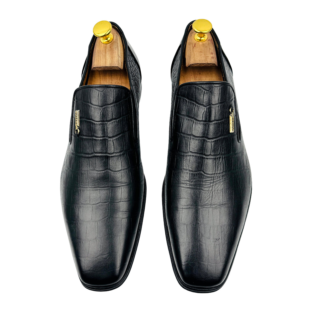 Zilli Black Crocodile Leather Loafers (Size 42)