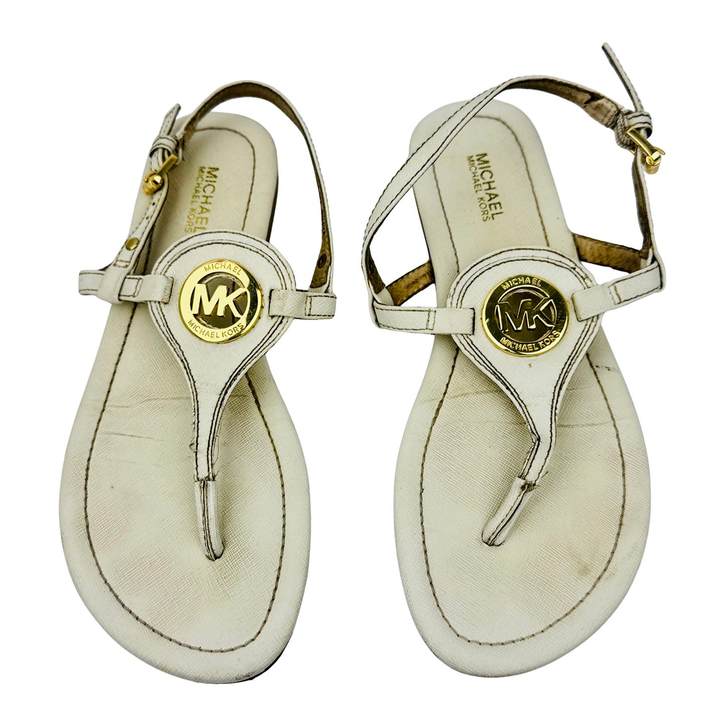Michael Kors Casey Canvas Sandals (Size 36.5) - RN178