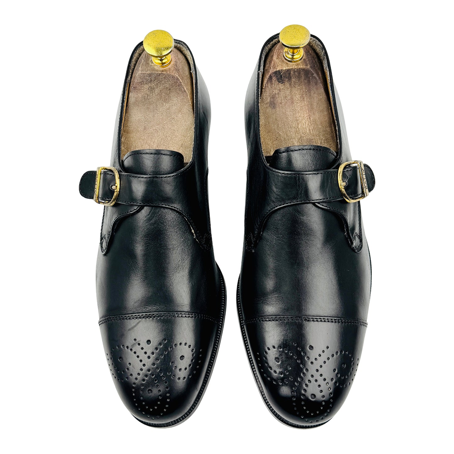 Bally Black Leather Single Monkstrap Loafers (Size 41/41.5)
