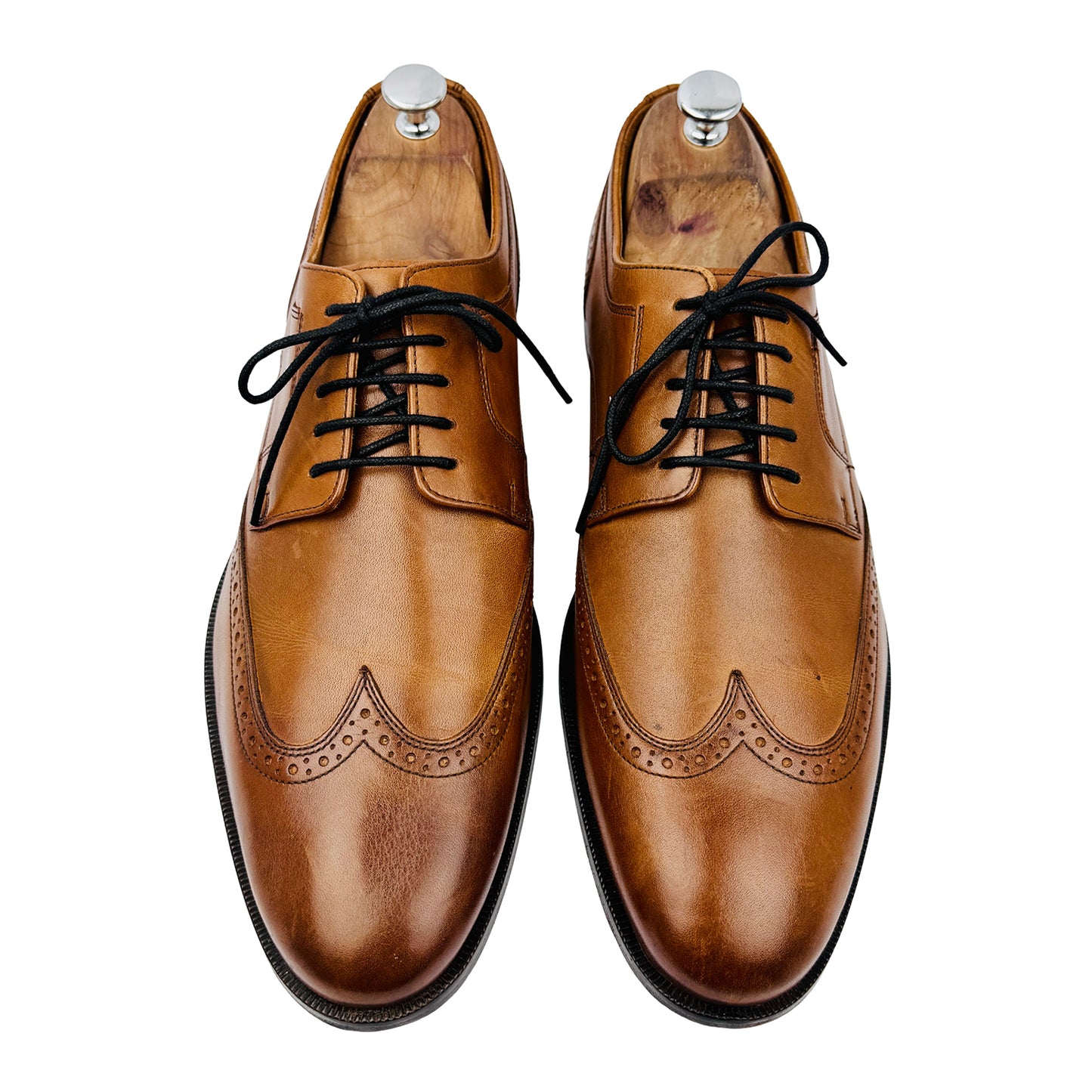 Johnston & Murphy Brown Wingtip Dress Shoes (Size 45/45.5) - 59 1076