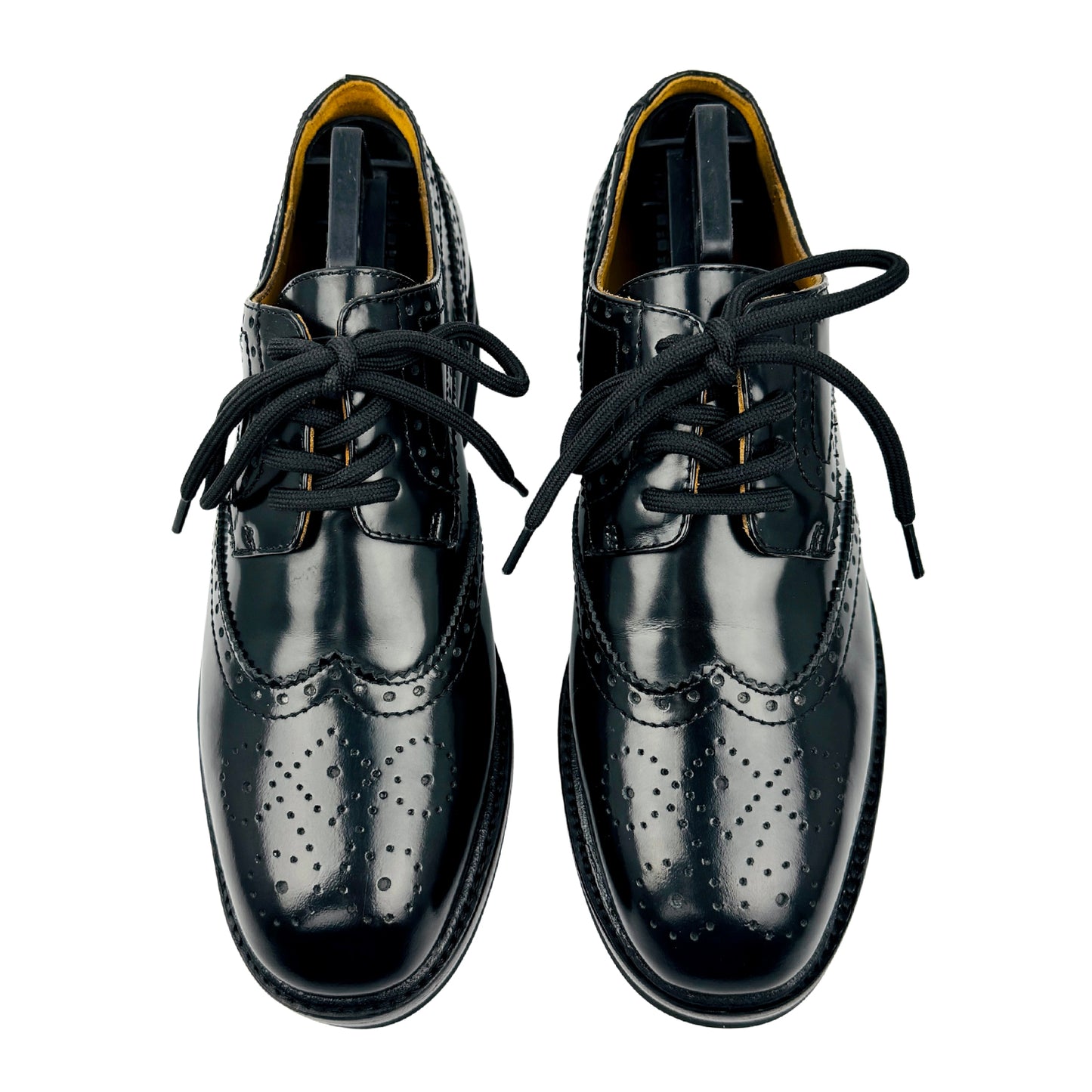 Christian Dior Black Leather Brogue Shoes (Size 36)