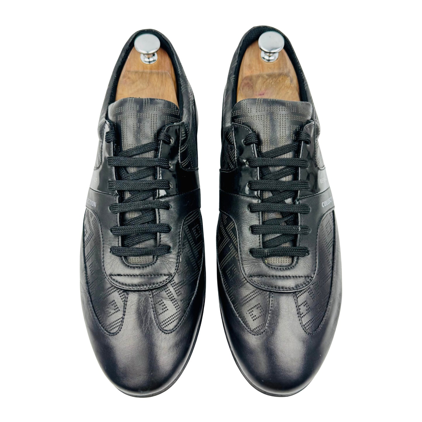 Versace Collection Men's Black Sneakers (Size 45/45.5) - V900 677