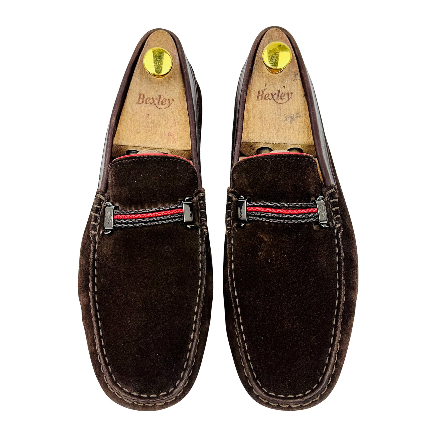 Tod's For Ferrari Brown Gommino Driving Loafers (Size 43)