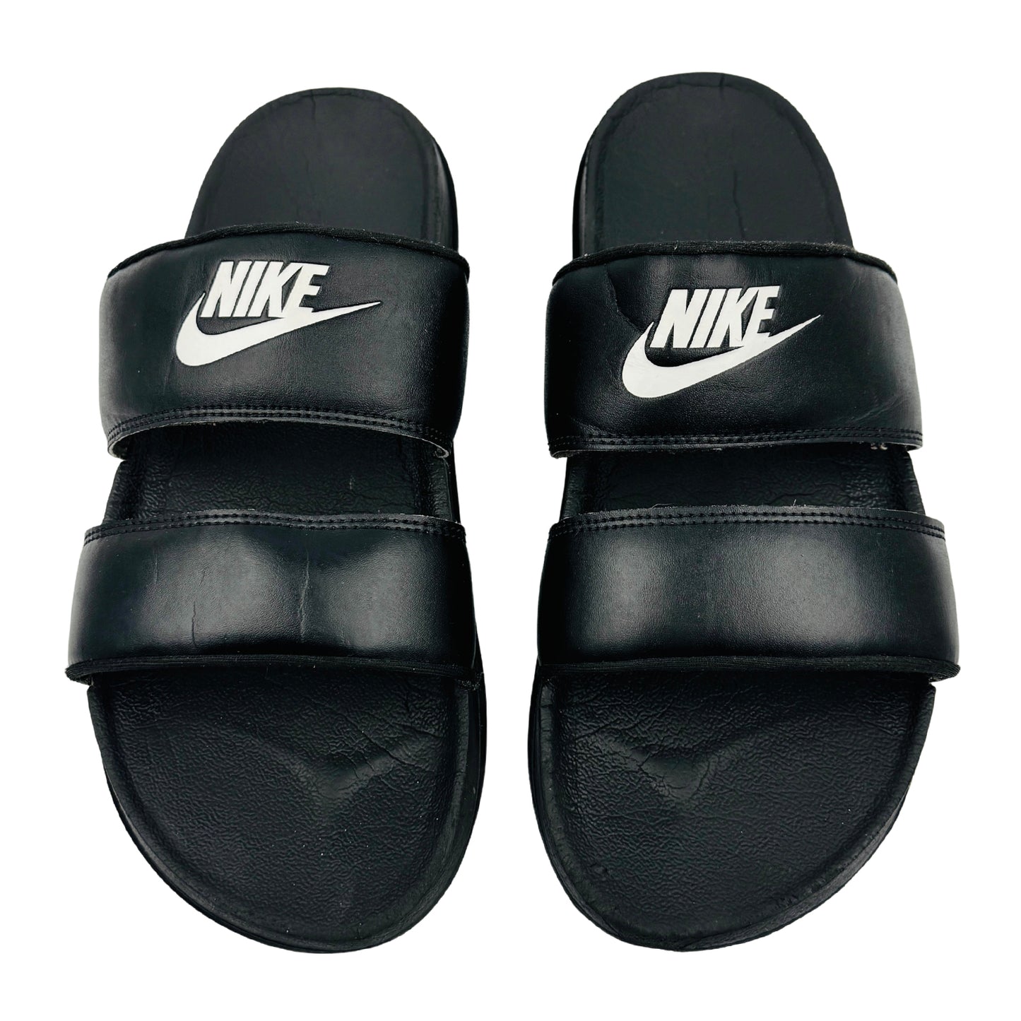 Nike Offcourt Duo Black Leather Slides (Size 43)