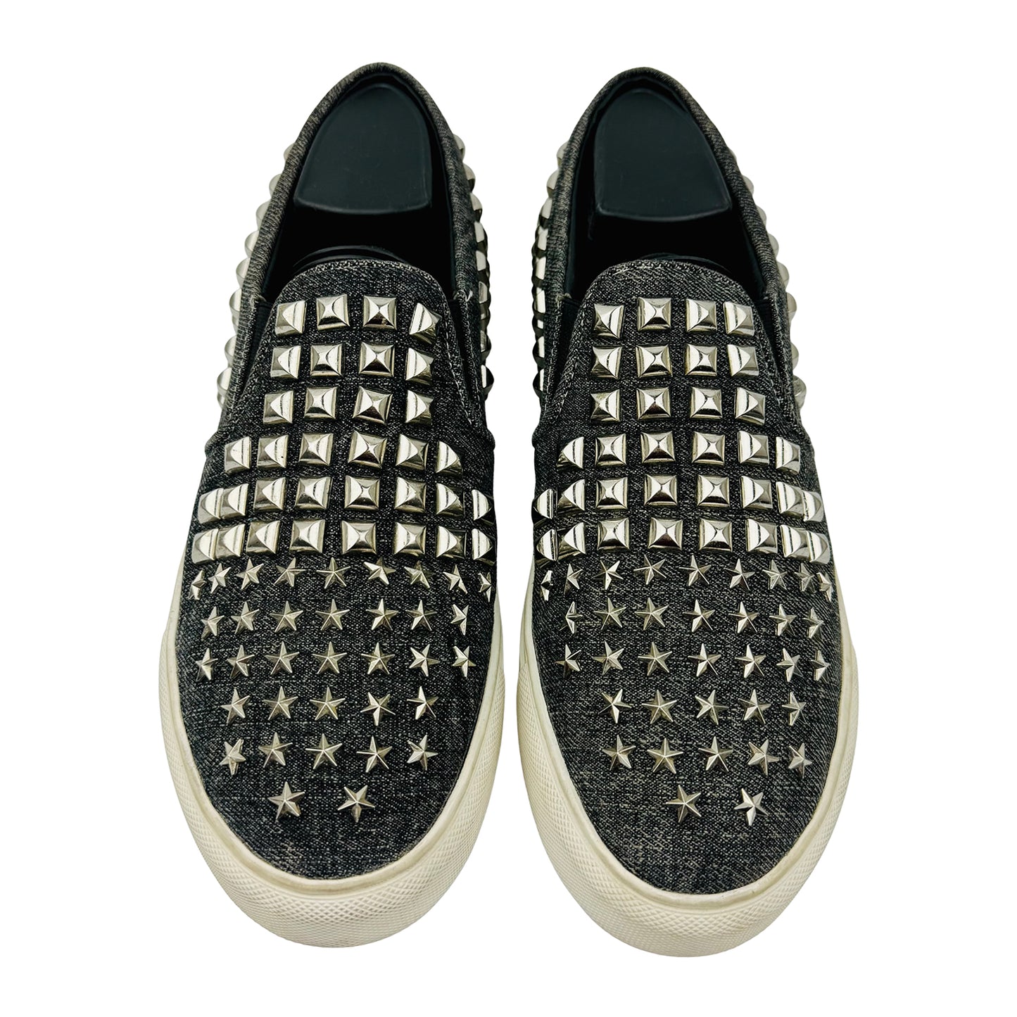 Philipp Plein Men's Studded Denim Shoes (Size 41/41.5)