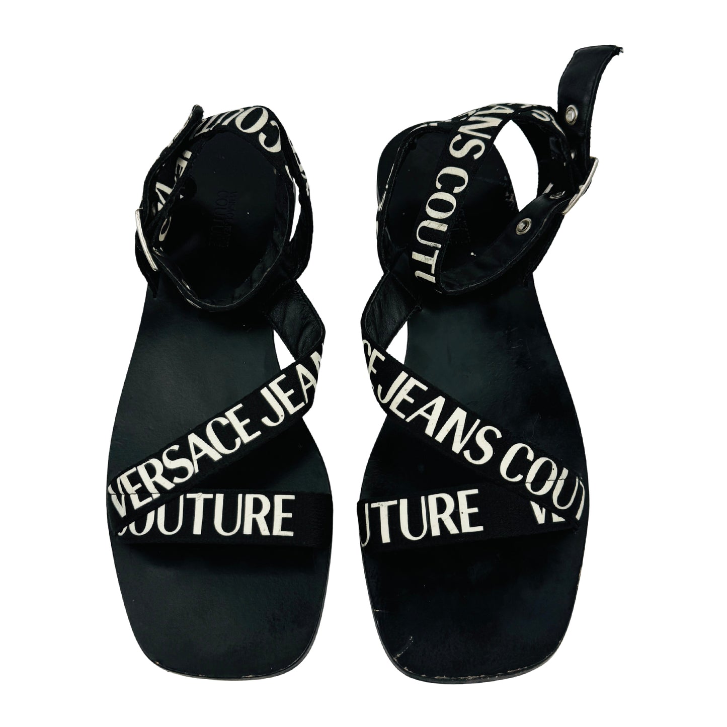 Versace Jeans Couture Black Sandals (Size 37)