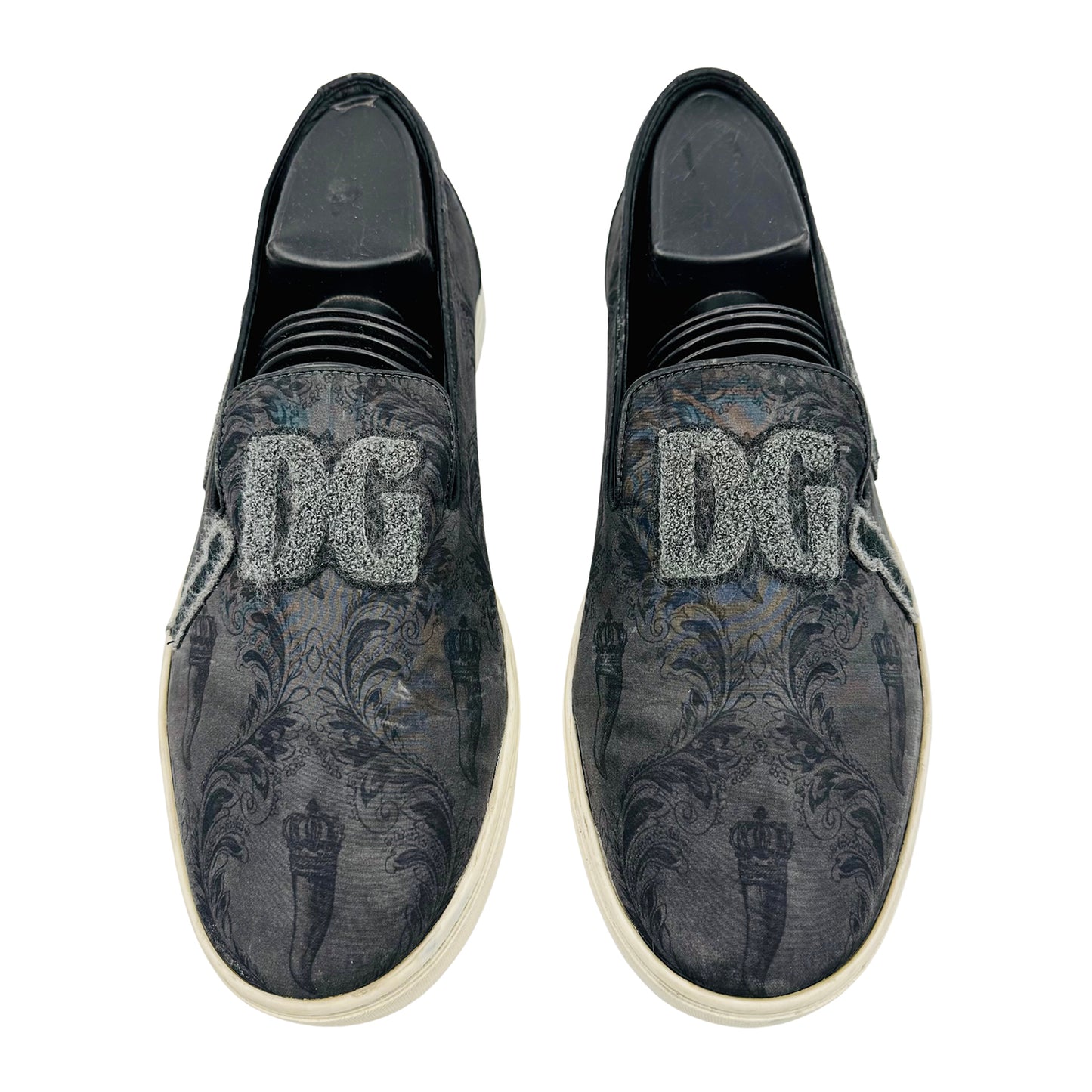 Dolce & Gabbana Men's Black Slip-On Shoes (Size 41)