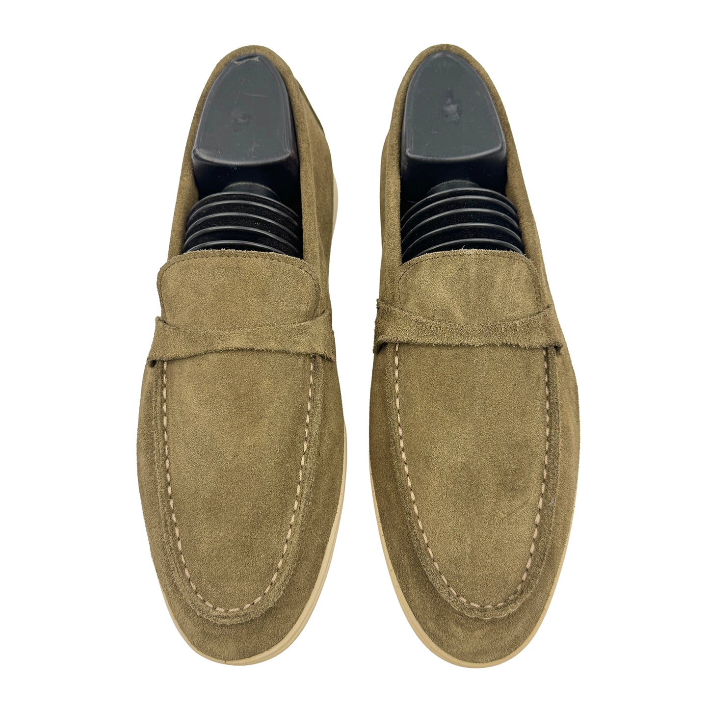 Loro Piana Summer Walk Khaki Loafers (Size 40) - H18068