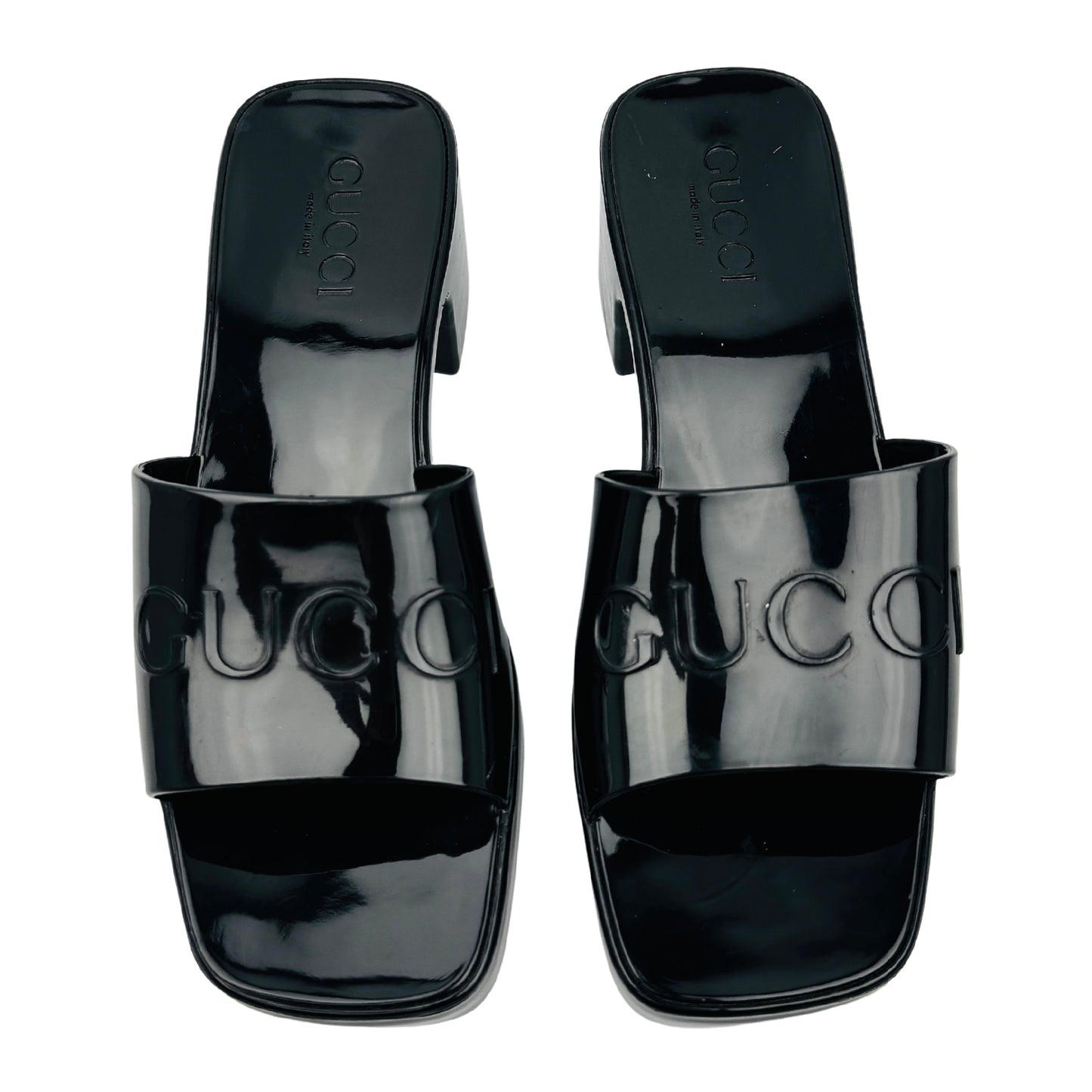 Gucci Women's Black Platform Heels (Size 35)