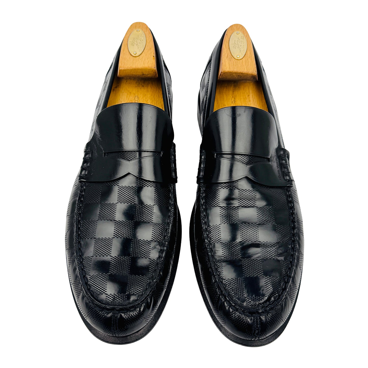Louis Vuitton Major Damier Embossed Loafers (Size 43) - MFA 0135