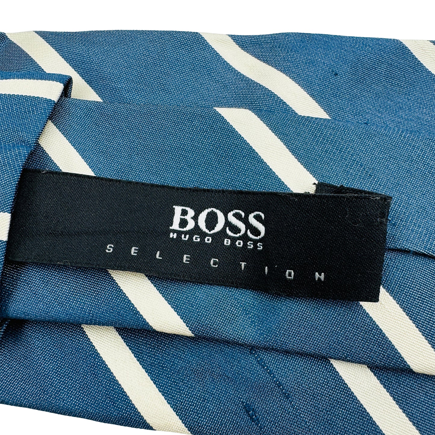 Hugo Boss Teal 'Diagonal Stripes' Tie (Size Regular)