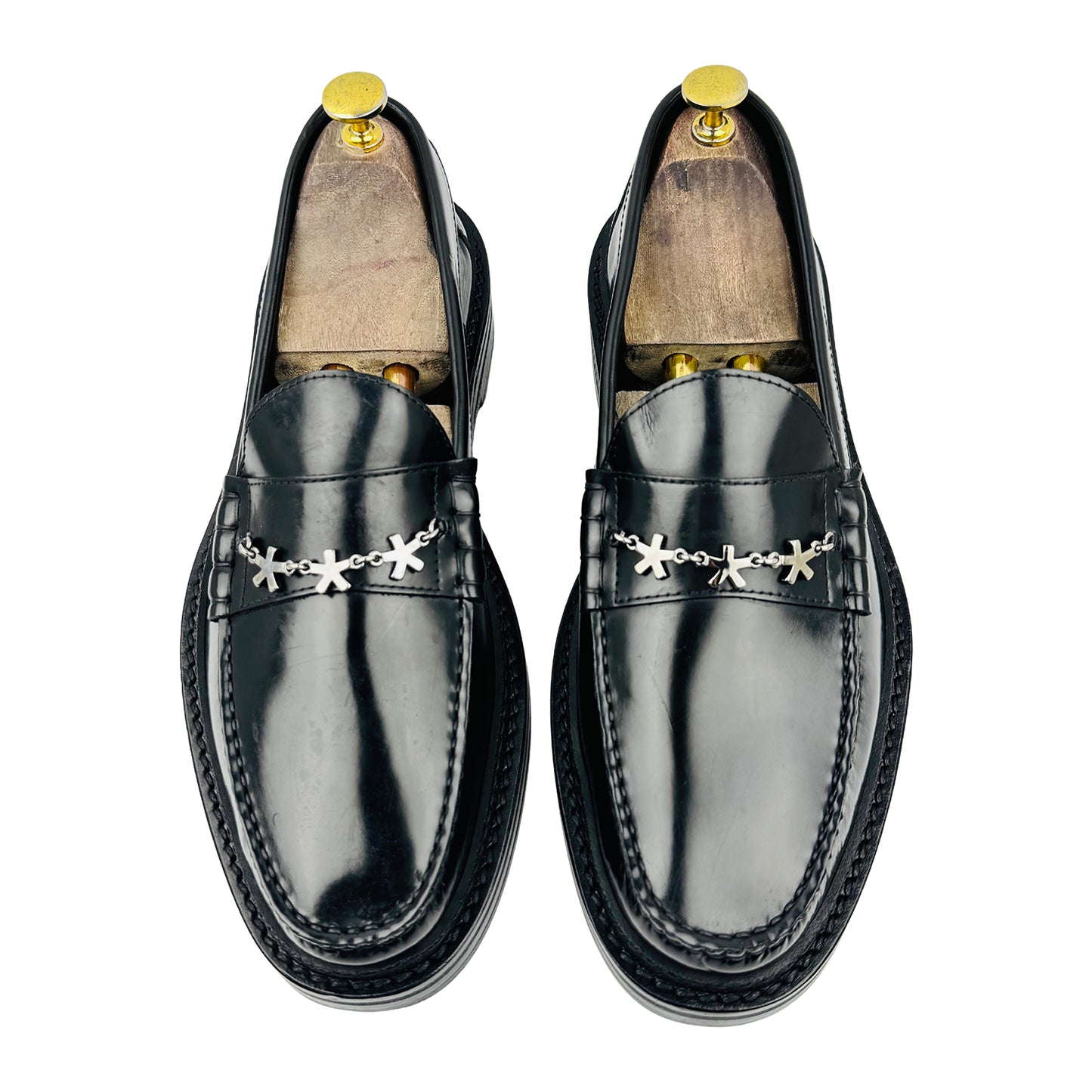 Jimmy Choo x Eric Haze Ezra - Crystal Star Chain Loafers (Size 43)