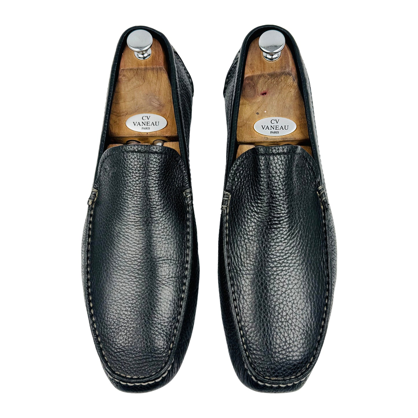 Salvatore Ferragamo Pebbled Leather Italian Loafers (Size 44.5)