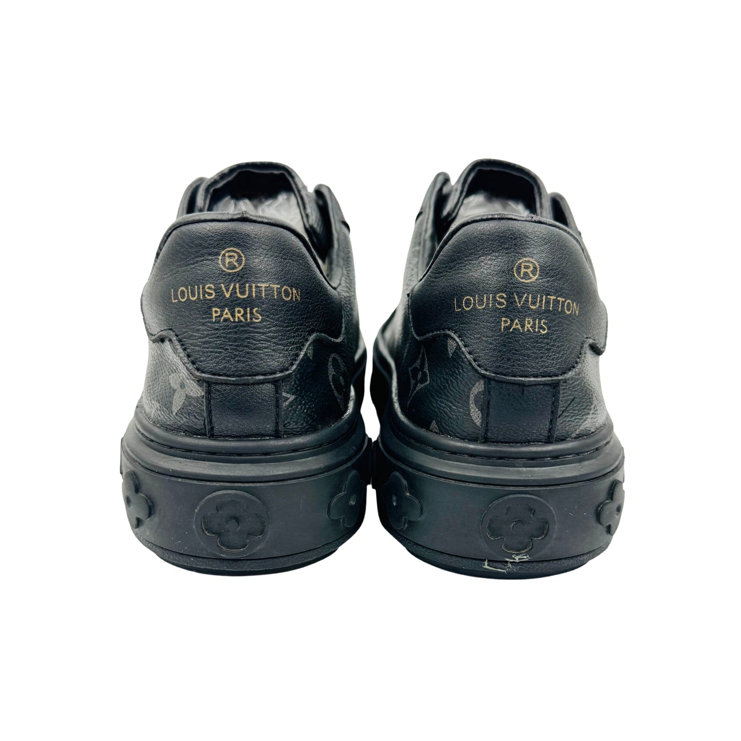 Louis Vuitton Men's Black Sneakers (Size 40)