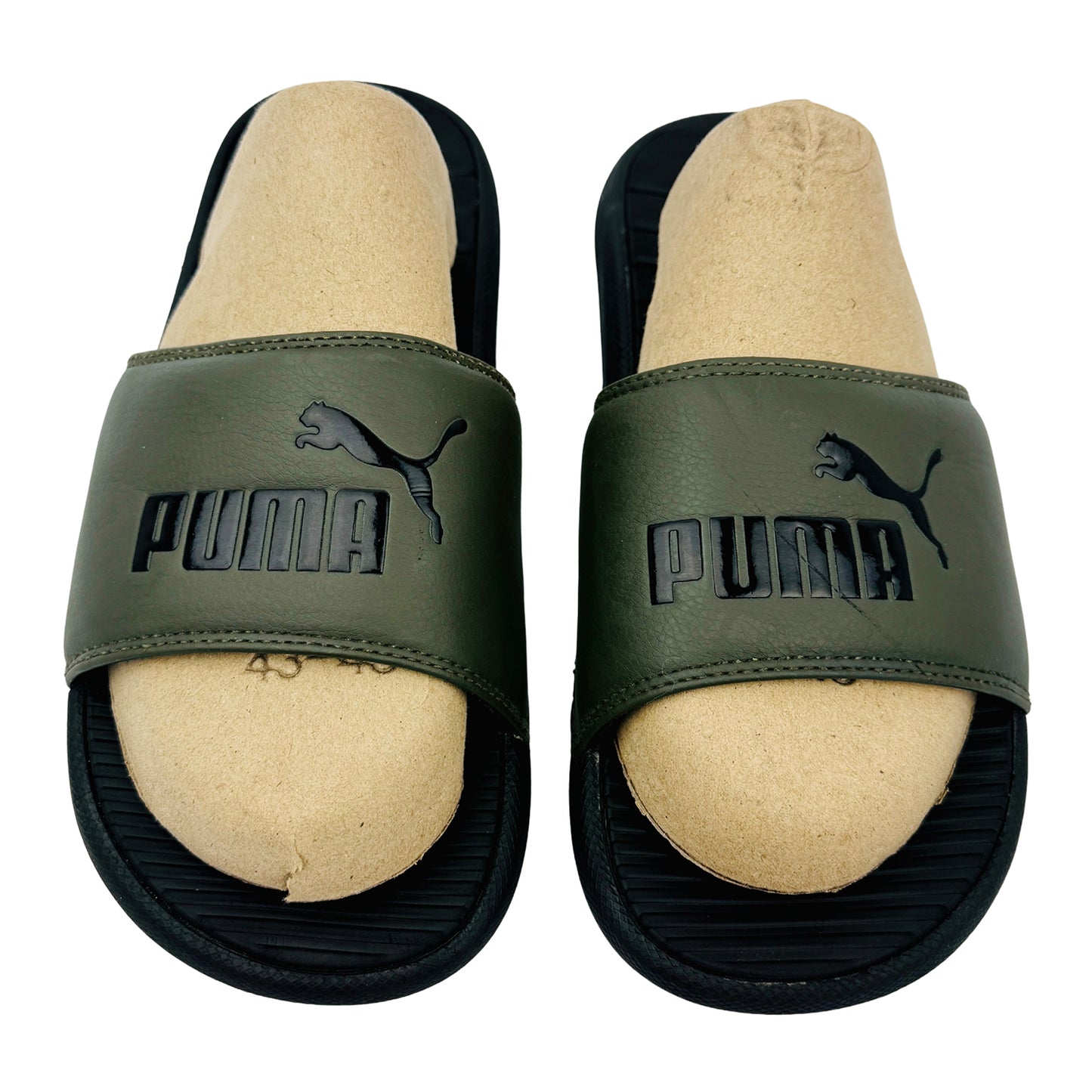 Puma Cool Cat 2.0 Green Black Slides (Size 41.5/42)