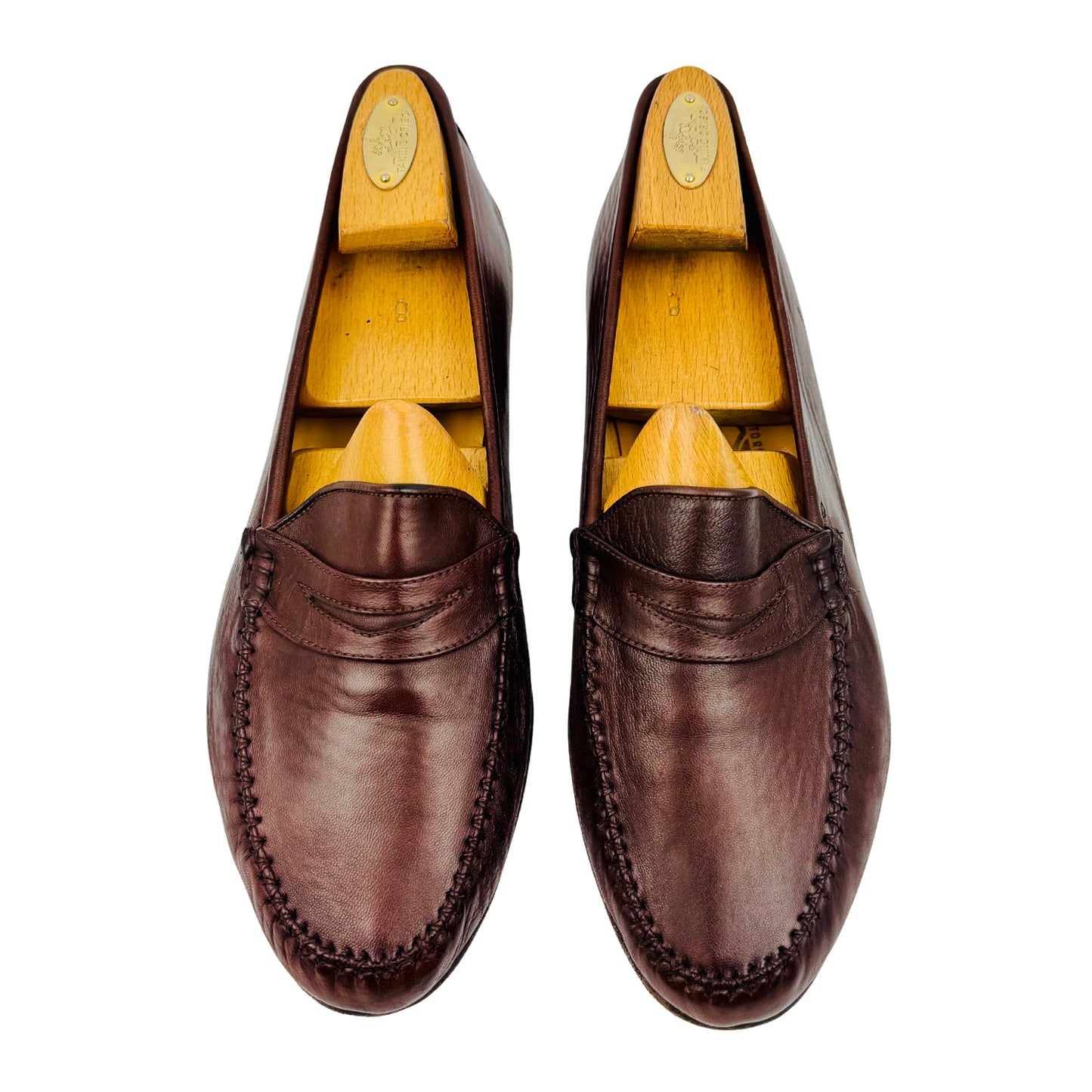 Salvatore Ferragamo Brown Leather Loafers (Size 44)