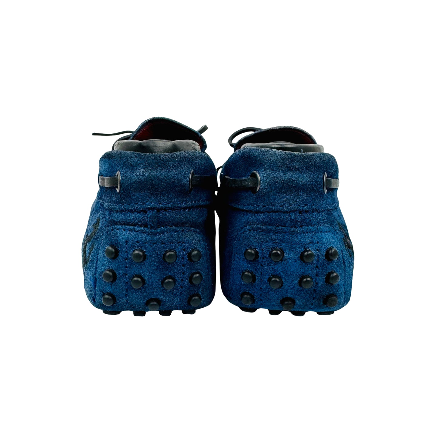 Tod's for Ferrari Blue Genuine Suede Loafers (Size 39.5/40)
