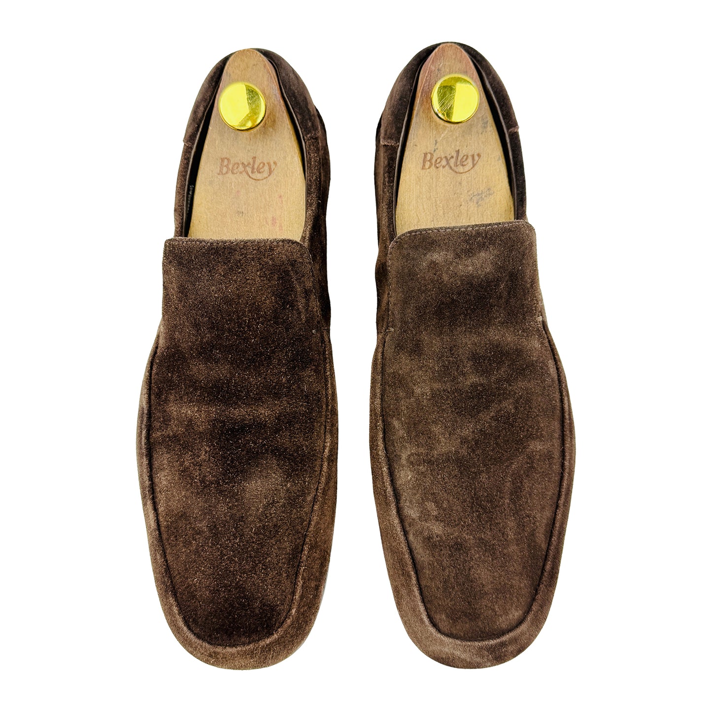 Prada Men's Dark Brown Suede Loafers (Size 42.5/43)