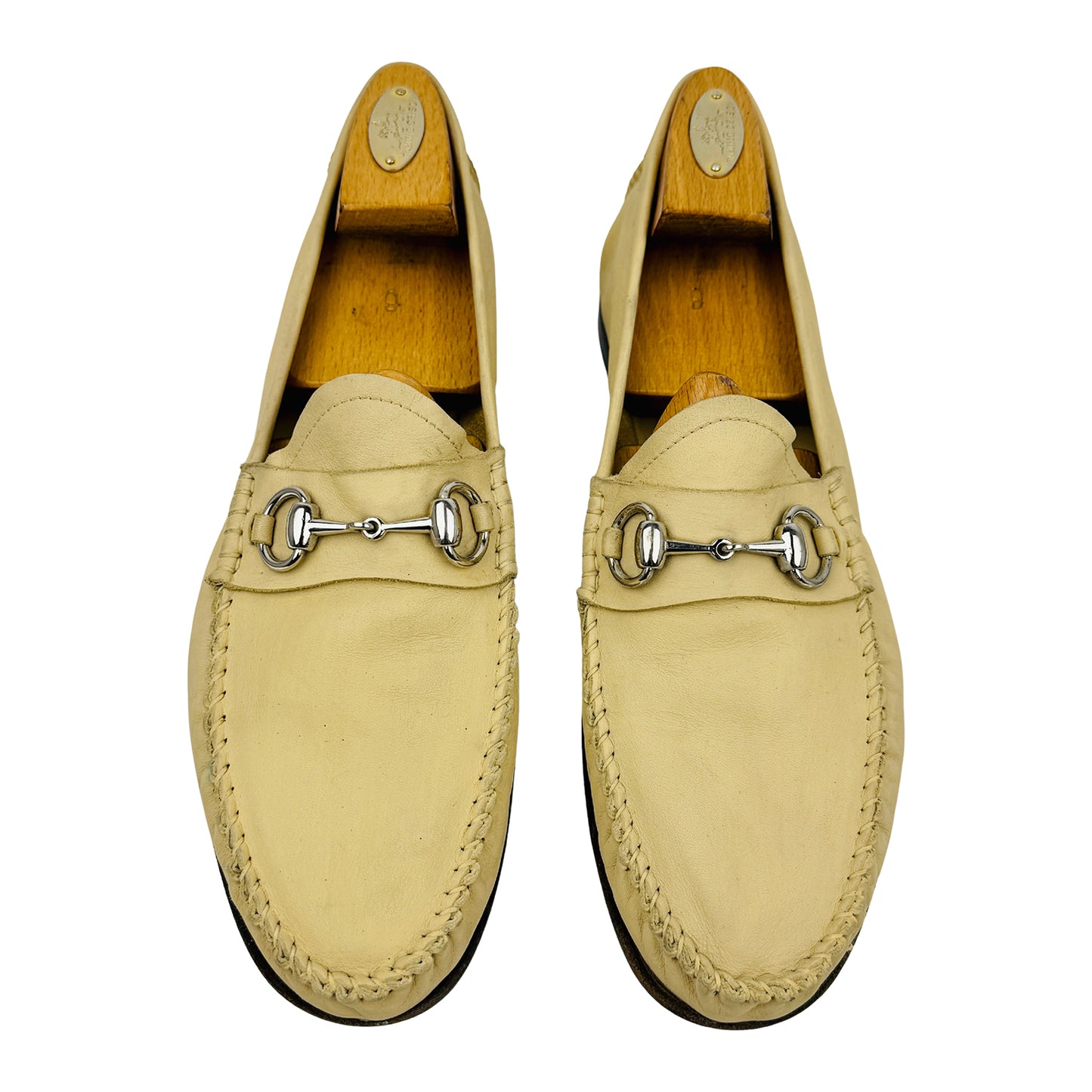 Gucci Gigi Beige Leather Loafers (Size 42.5/43)