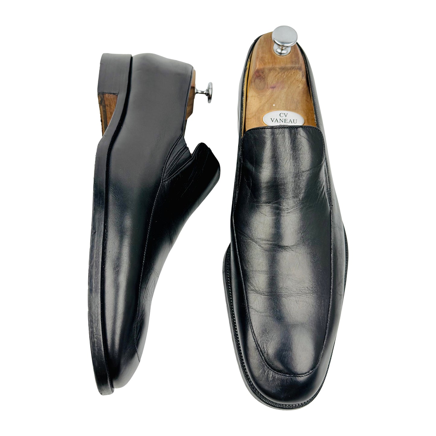 Bally Men's Black Leather Formal Loafers (Size 44.5)