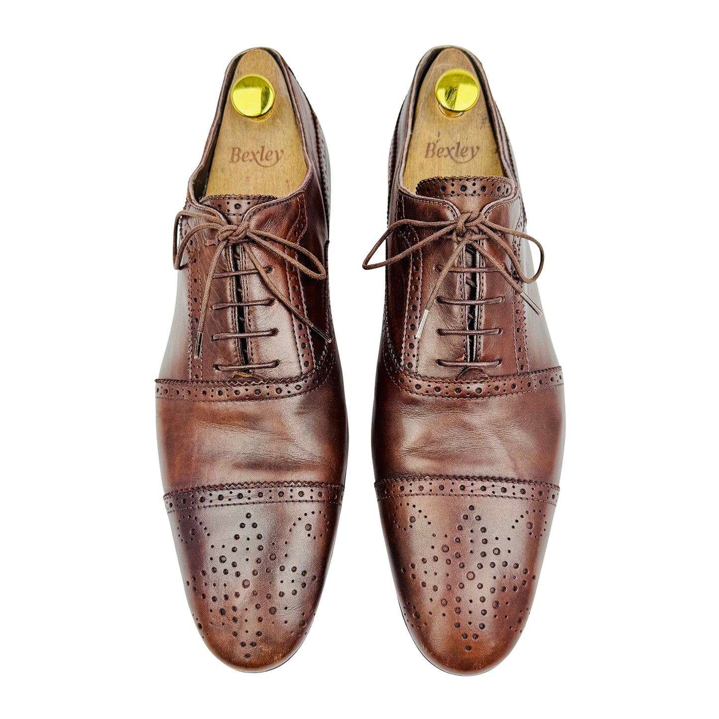 Louis Vuitton Men's Brown Leather Oxfords (Size 43.5)