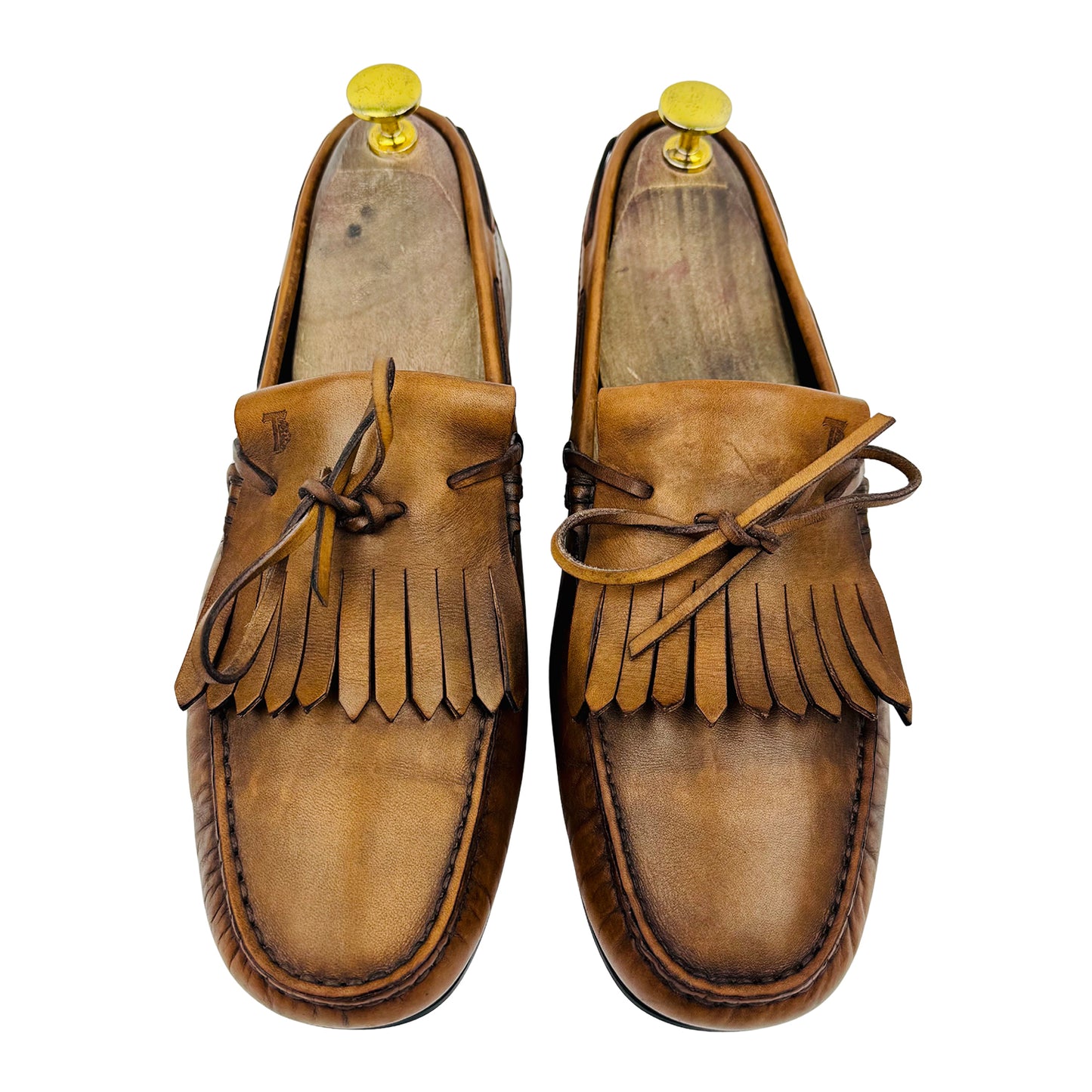 Tod's Men's Brown Fringed Leather Loafer (Size 40/40.5)