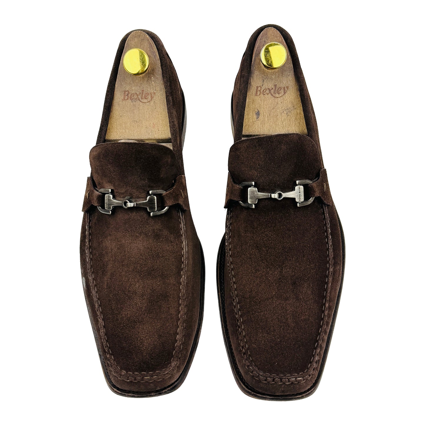 Hugo Boss Men's Brown Suede Horsebit Loafers (Size 43.5)