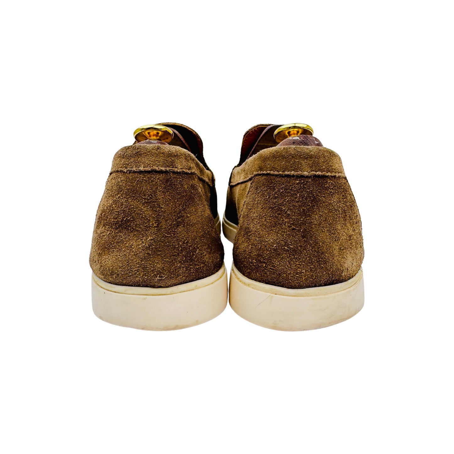 Zara Men's Brown Suede Loafers (Size 43)