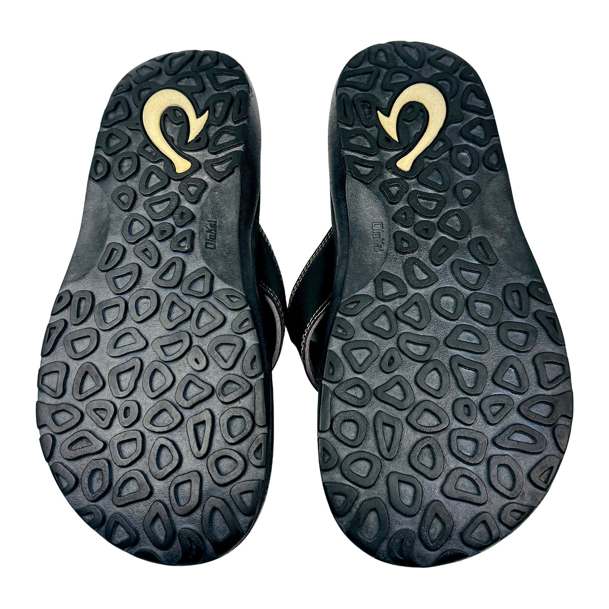 OluKai Men's Ohana Black Flip Flops (Size 44) - 10110-4042