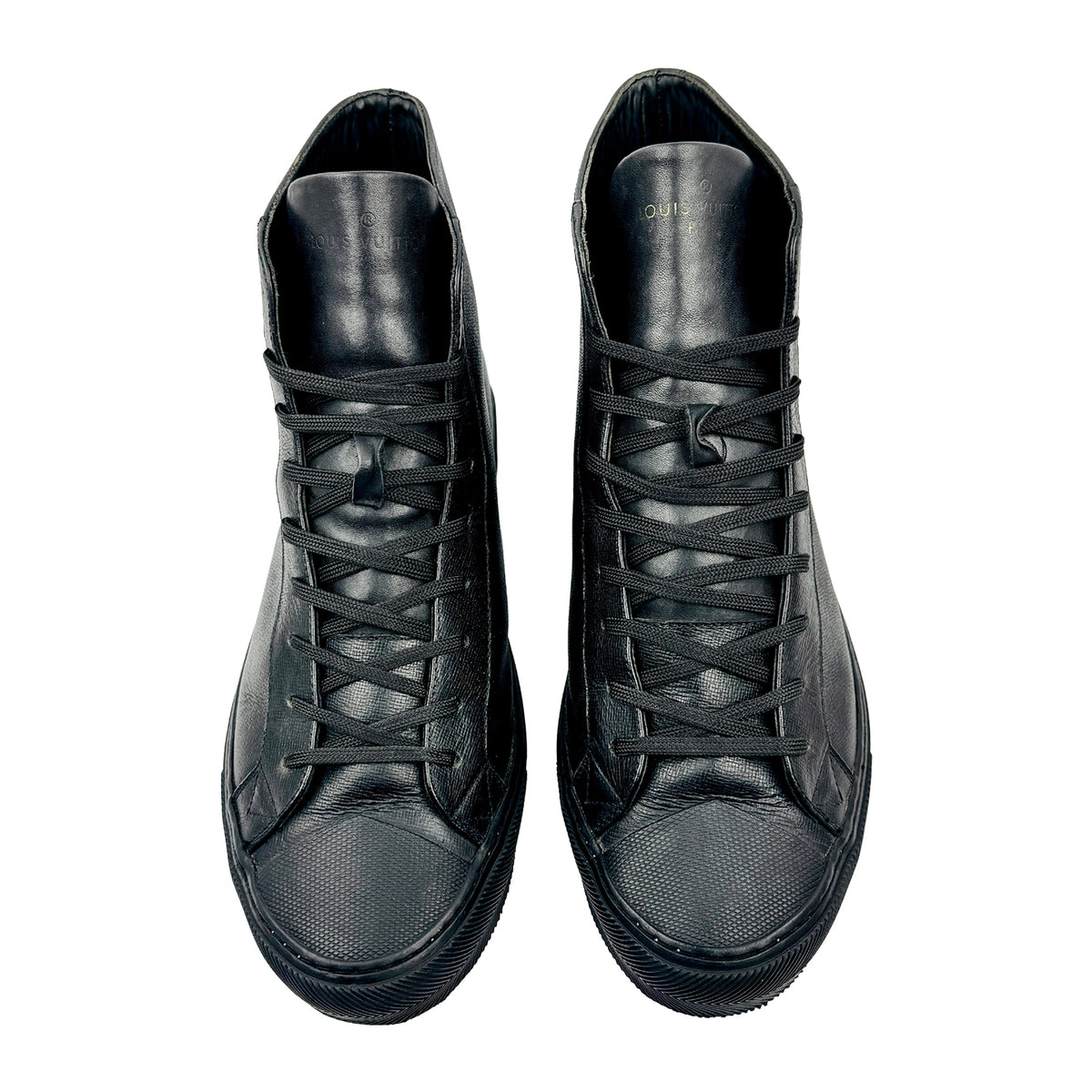 Louis Vuitton Men's Black High Top Sneakers (Size 44) - 1A5QD2
