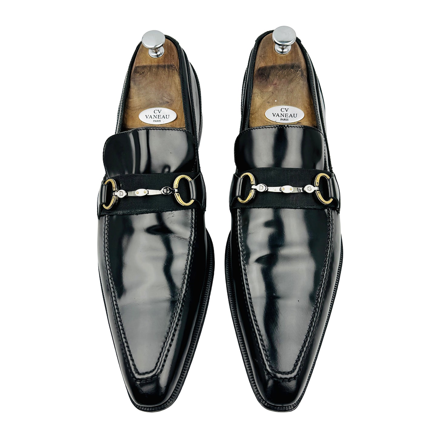 Dolce & Gabbana Black Square Toe Loafers (Size 46/46.5)