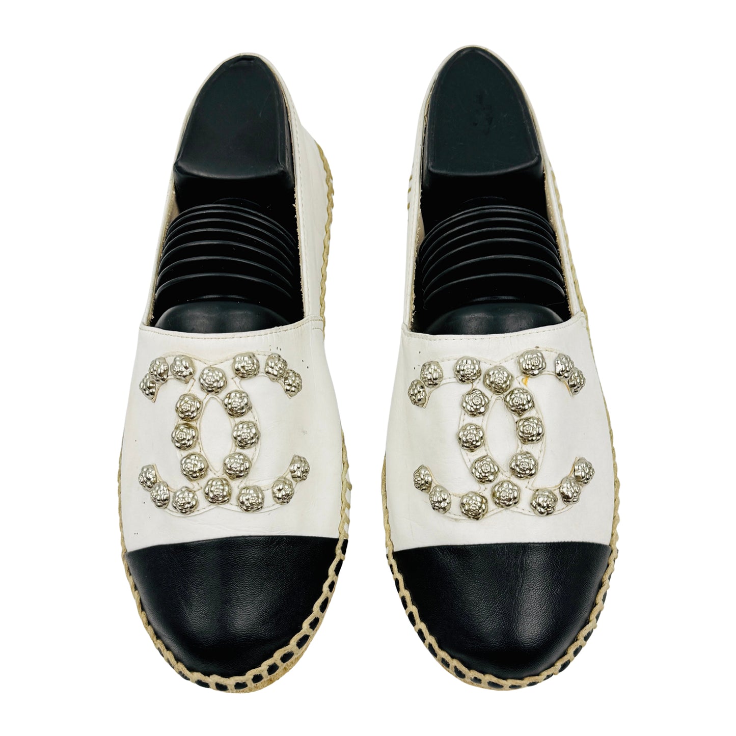 Chanel Studded CC Espadrille Shoes (Size 38/38.5)