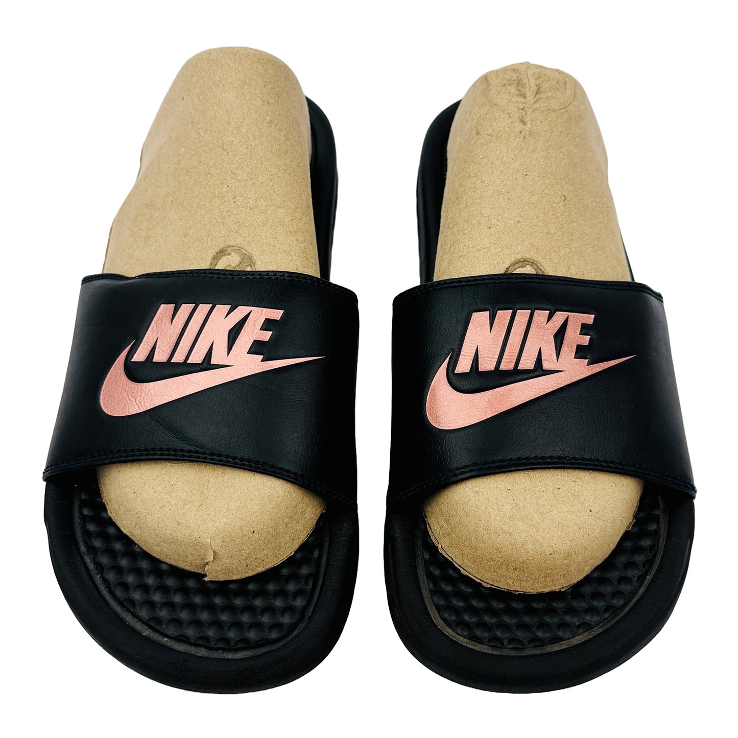 Front image of Nike Benassi JDI Women's Slides (Size 38/38.5) - 343881-007