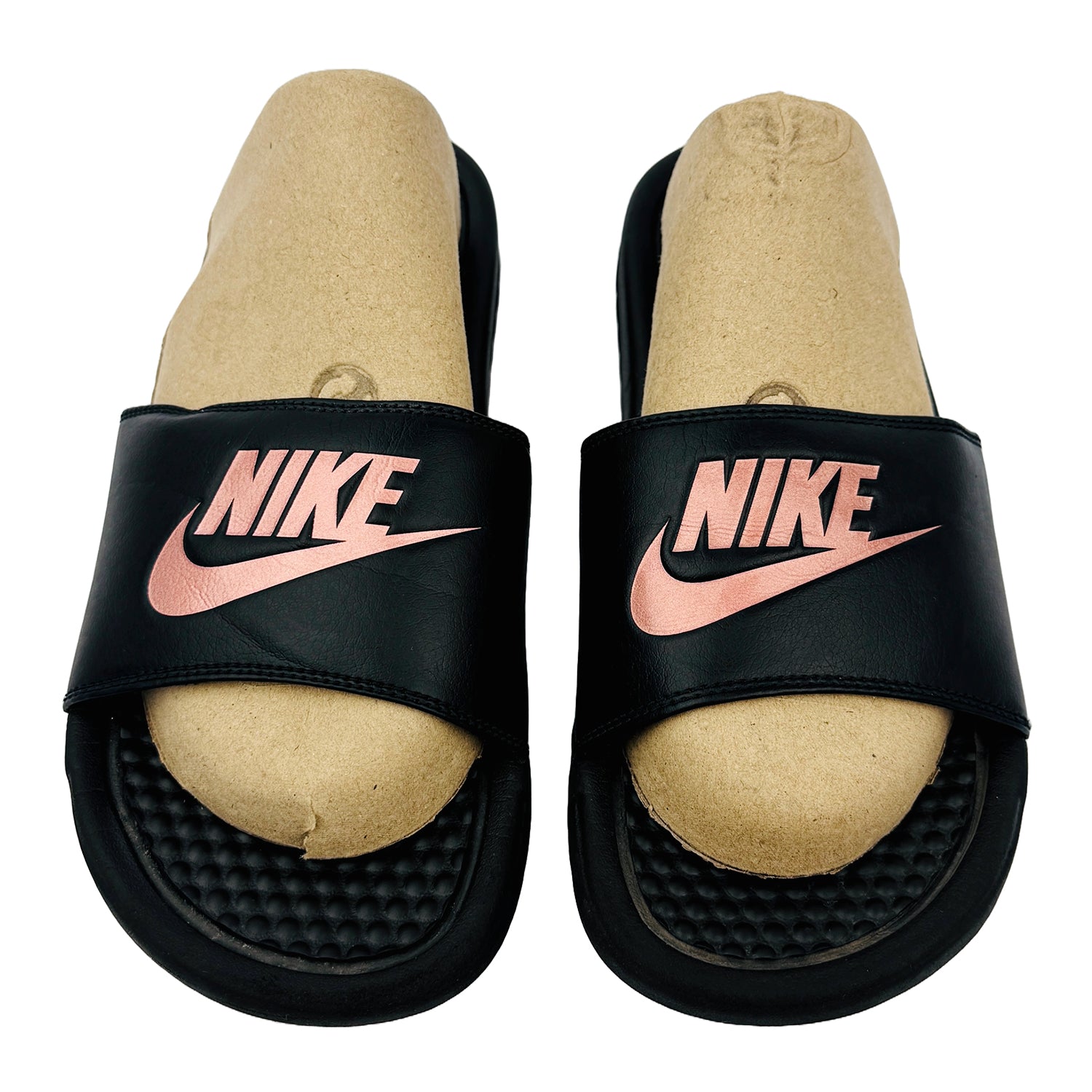 Front image of Nike Benassi JDI Women's Slides (Size 38/38.5) - 343881-007